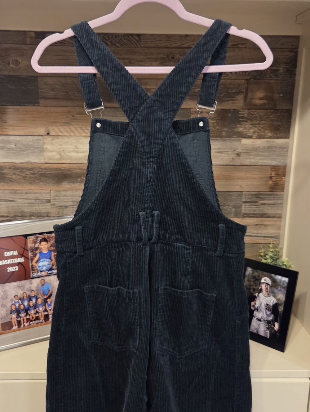 Corduroy Overalls Adjustable Straps Cute Baggy Barrel Bib Overalls - Picture 11 of 11